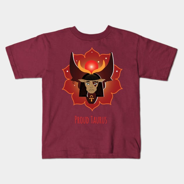 Proud Taurus Kids T-Shirt by emma17